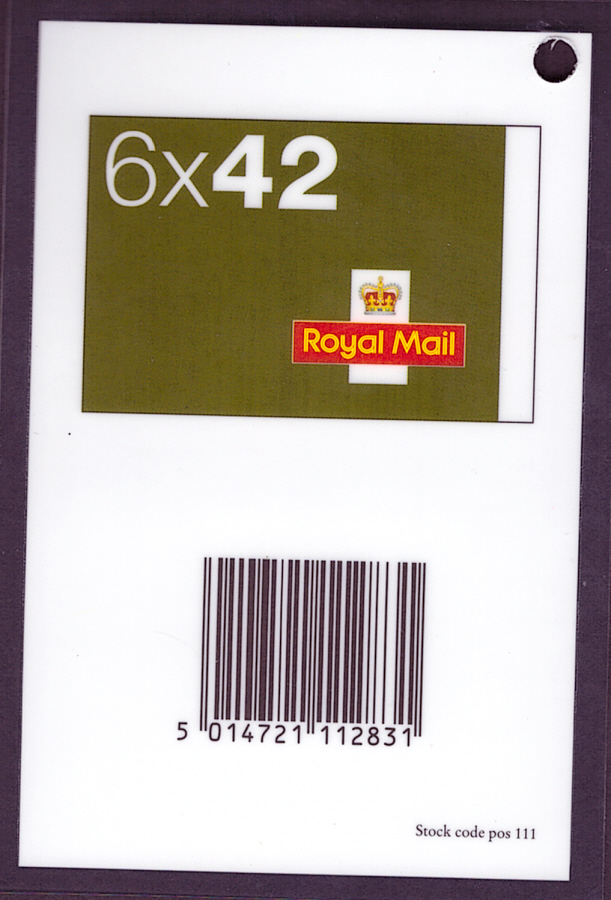 (image for) Scanning tag for NA1 6 x 42p self adhesive booklet - Click Image to Close